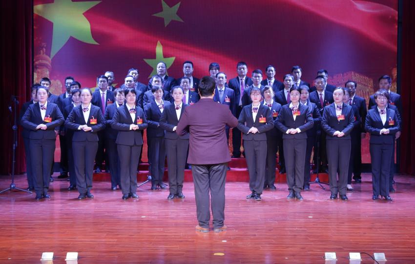 乐动线上平台,乐动（中国）2019年度工作动员大会---大合唱《团结就是力量》、《我爱你中国》